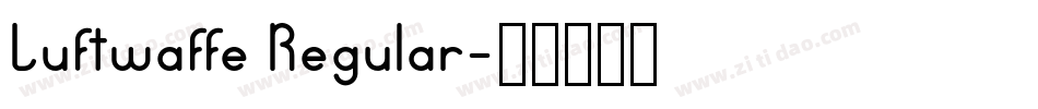 Luftwaffe Regular字体转换